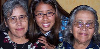 Kahleah, foster mother and grandmother, July 2004